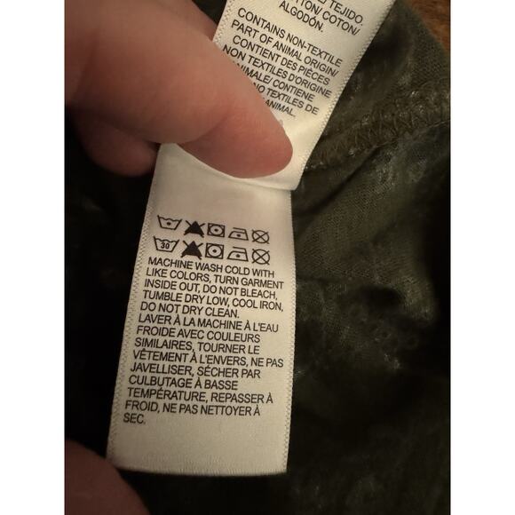 Lucky Brand Green V-Neck Tunic Bohemian Floral Embroidered Lace Tank Plus 1X - Picture 9 of 11